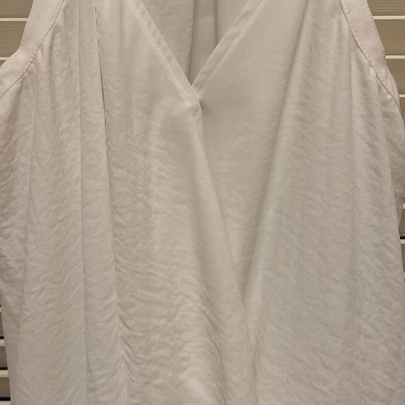 154. Vince Camuto Surplice Wrap Blouse in New Ivory - Picture 8 of 14